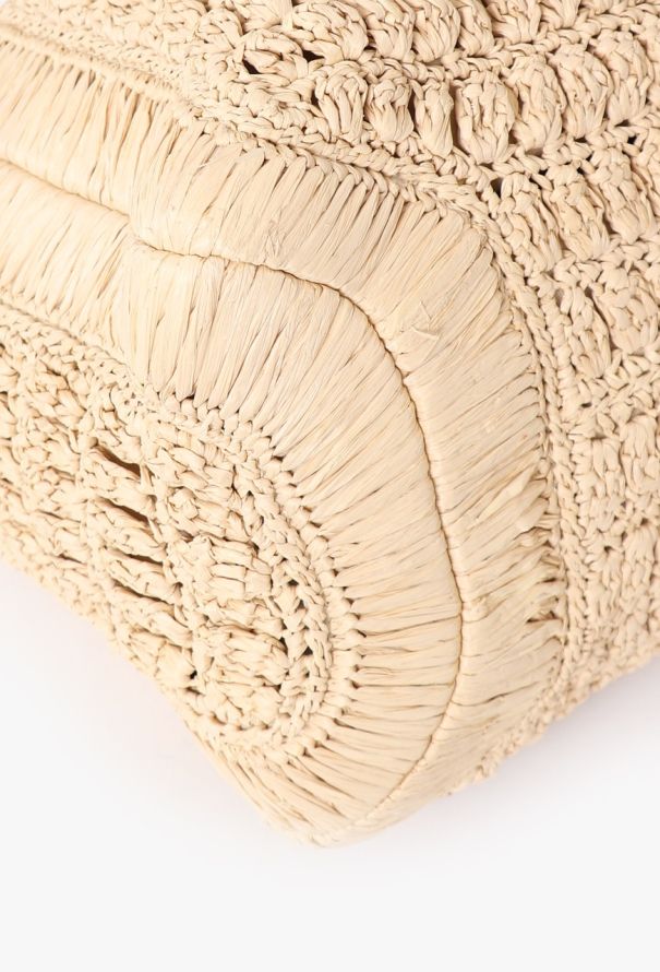 Valentino Beige Raffia Tote Bag - 10