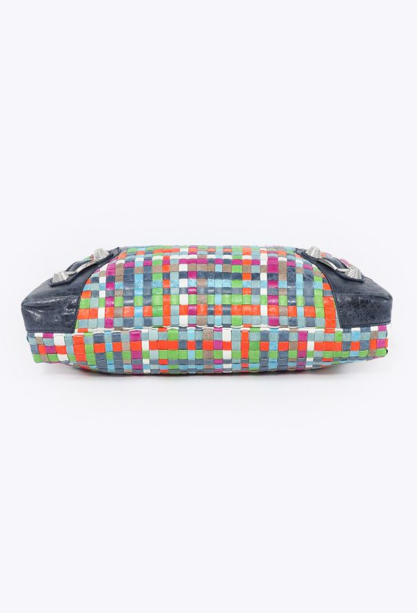Balenciaga 2009 Multicolor Lattice Giant 21 Work Bag - 6