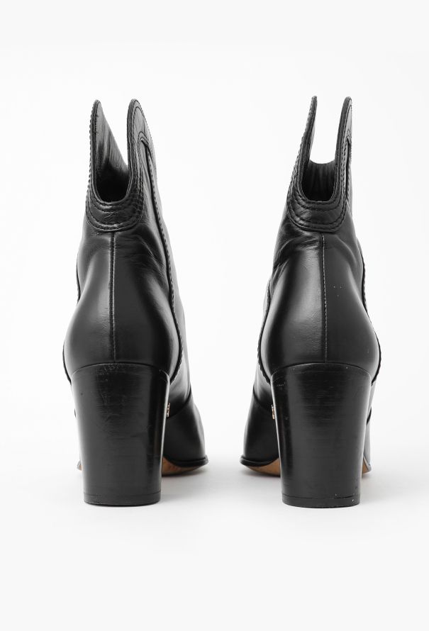 Chanel Classic Leather 'CC' Ankle Boots - 5