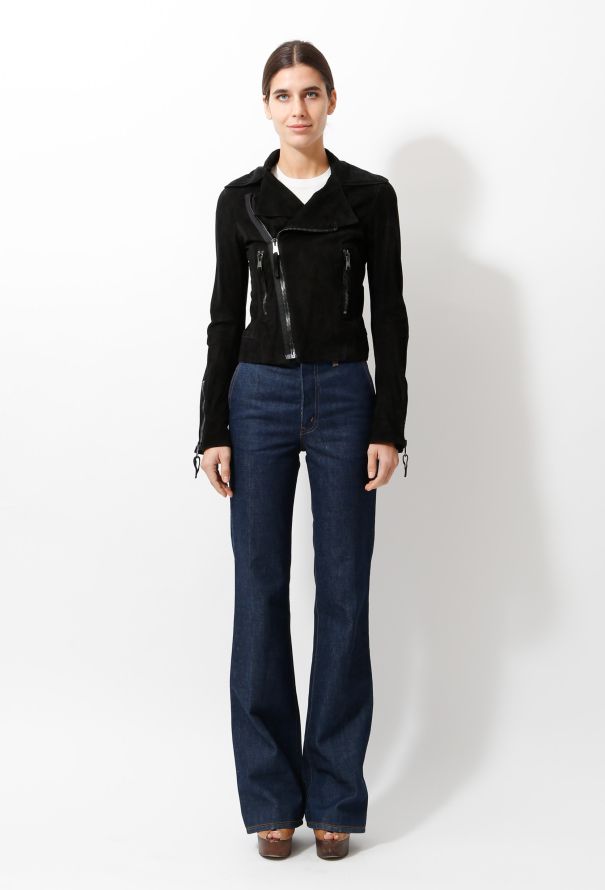 Balenciaga 2007 Suede Biker Jacket - 1