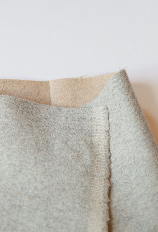 Céline Asymmetrical Wool Wrap Skirt - 5
