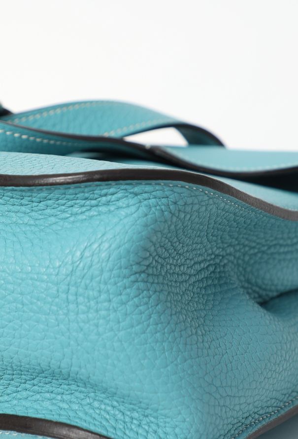 Hermès Bleu Jean Taurillon Clémence Halzan 31 - 12