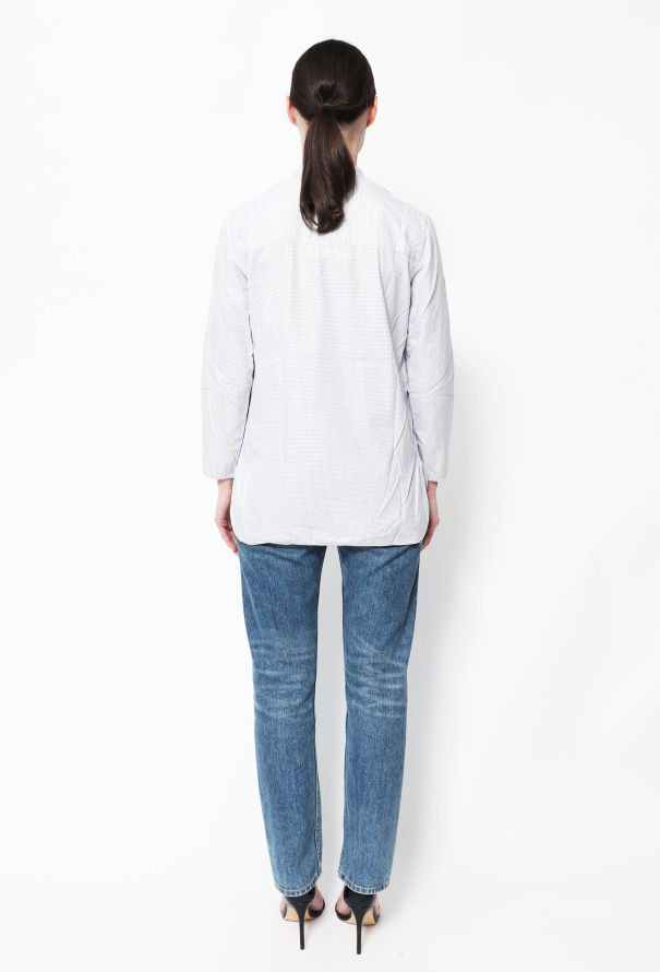 Céline Checkered Cotton Top - 3