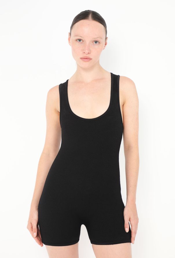 Bottega Veneta S/S 2024 Textured Black Bodysuit - 4