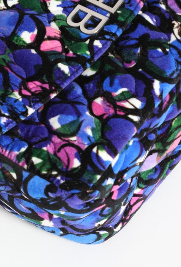 Balenciaga Velvet Floral BB Shoulder Bag - 7