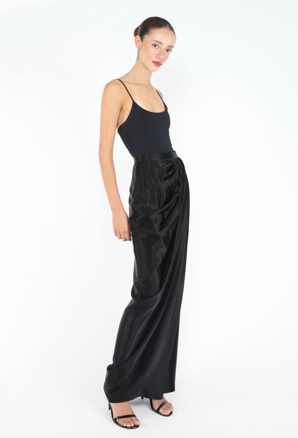 Saint Laurent Haute Couture 1985 Draped Wrap Skirt - 5