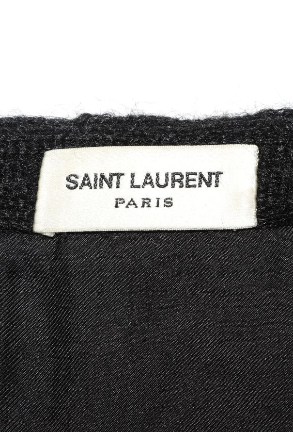 Saint Laurent Blue Mohair Star Cardigan - F/W 2013 - 6