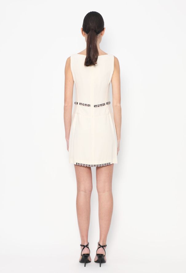 Prada Embellished Bow Crêpe Dress - 4