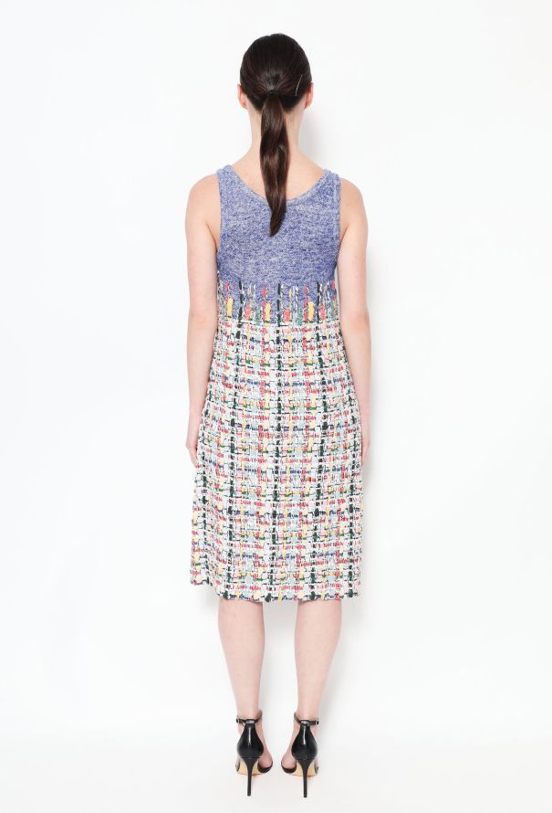 Chanel Linen Lesage Tweed Dress - 3