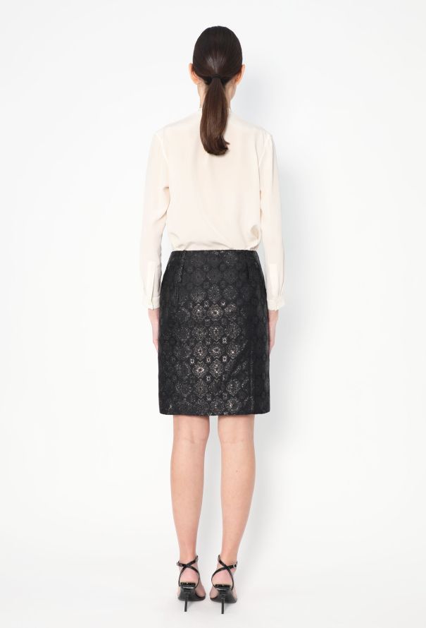 Prada S/S 2002 Belted Brocade Ensemble - 8