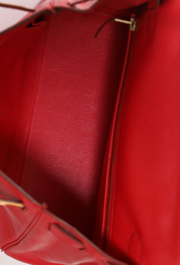 Hermès Vintage Rouge Vif  Gulliver Kelly Retourné 28 - 13