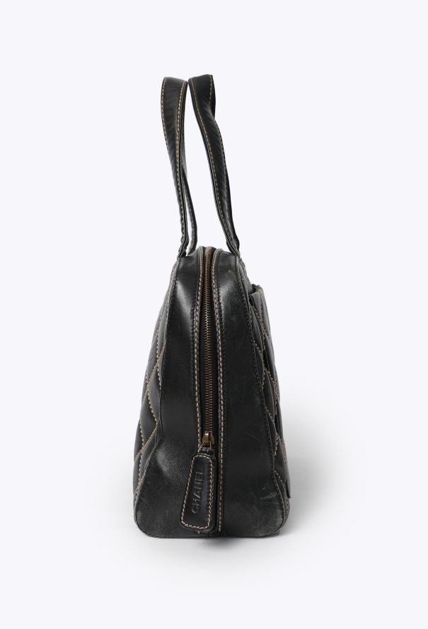 Chanel Vintage Wild Stitch Bowling  Bag - 5