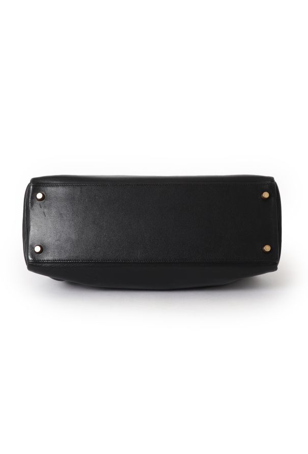 Hermès Vintage Black Swift Kelly Retourné 35 - 8