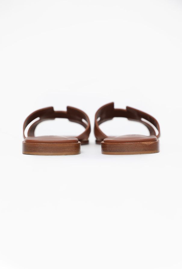 Hermès Classic Oran Leather Sandals - 4