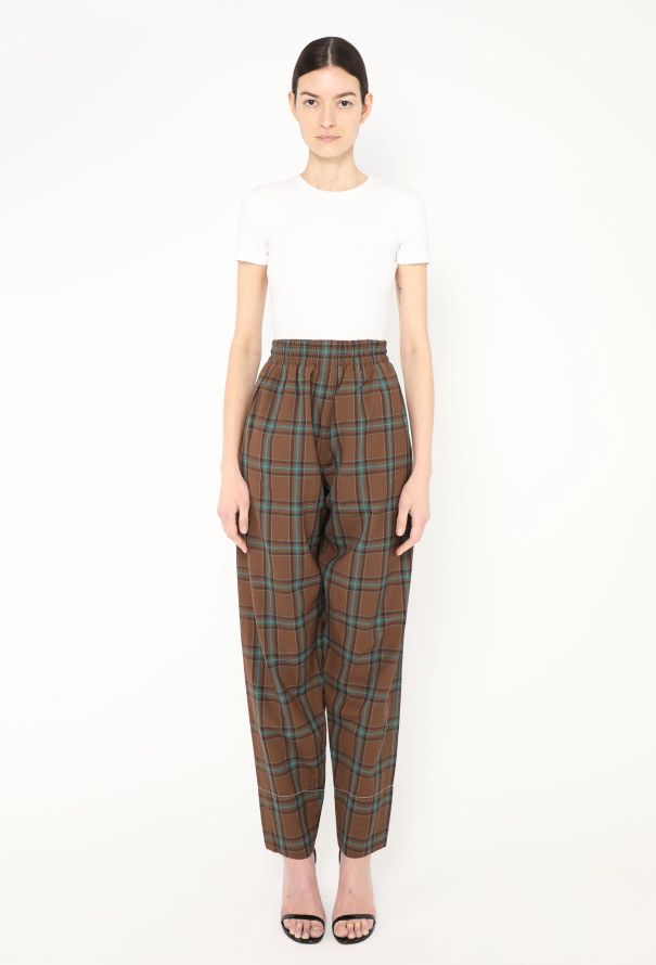 Céline 2017 Checkered Cotton Trousers - 3