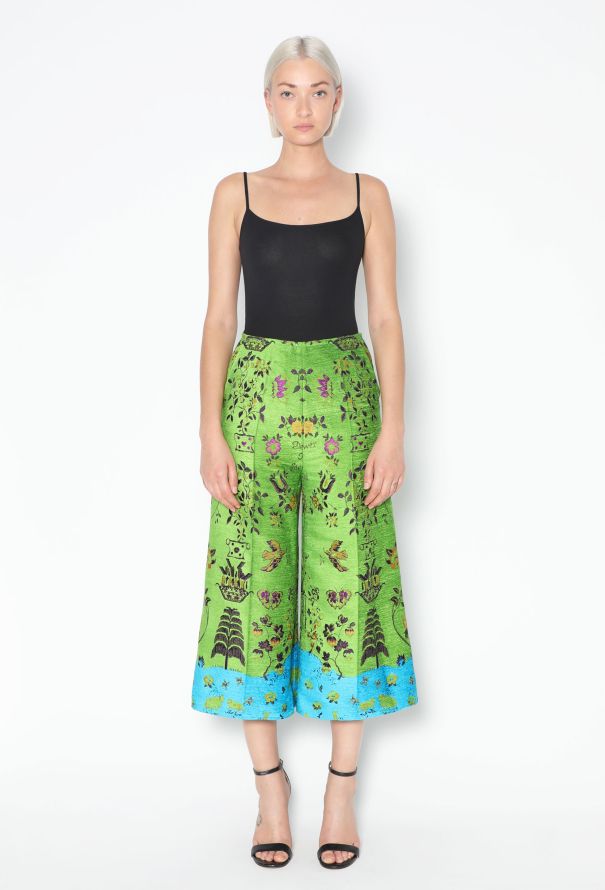 Gucci F/W 2017 Jacquard Velvet Culottes - 4