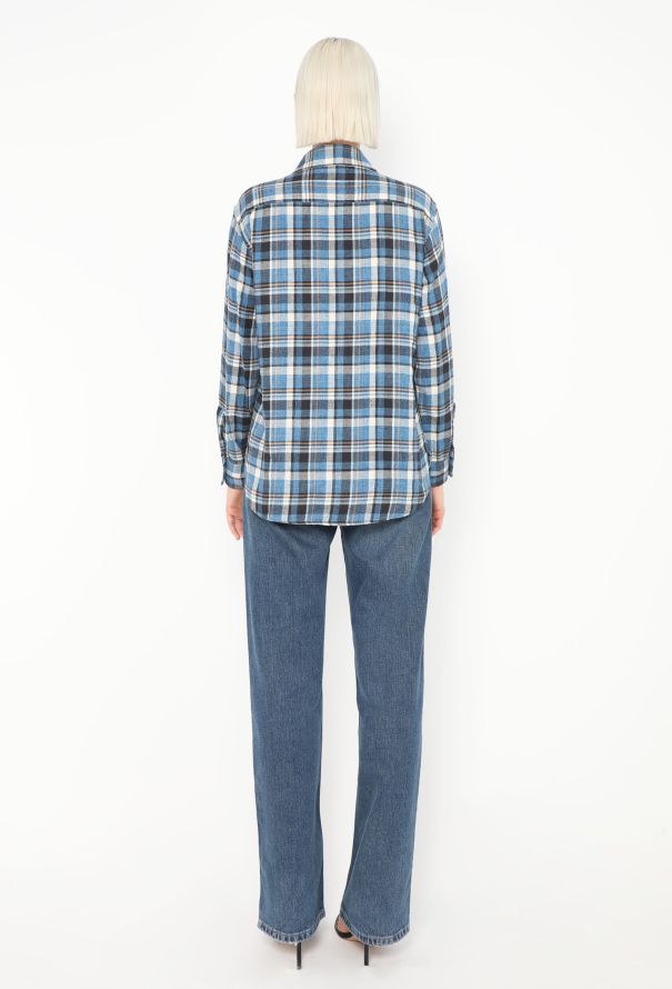 Saint Laurent S/S 2016 Flannel Shirt - 5