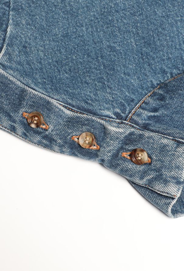 Chloé Pre-Fall 2016 Denim Pocket Top - 8