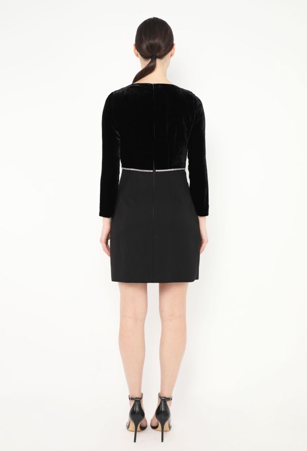 Miu Miu 2019 Embellished Velvet Dress - 4