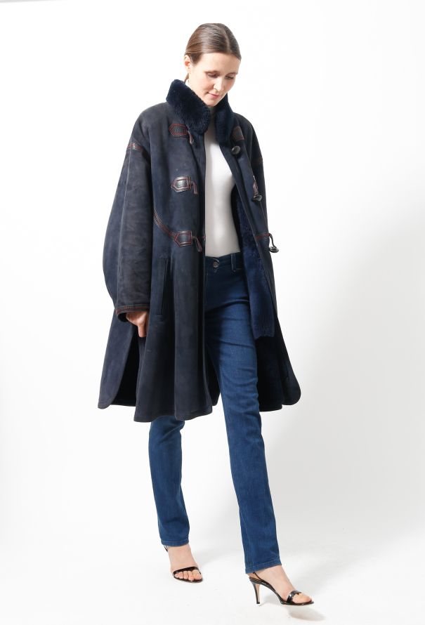 Saint Laurent 80s Shearling Coat - 3