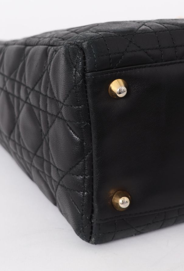 Dior Black Cannage Large Lady Dior - 9