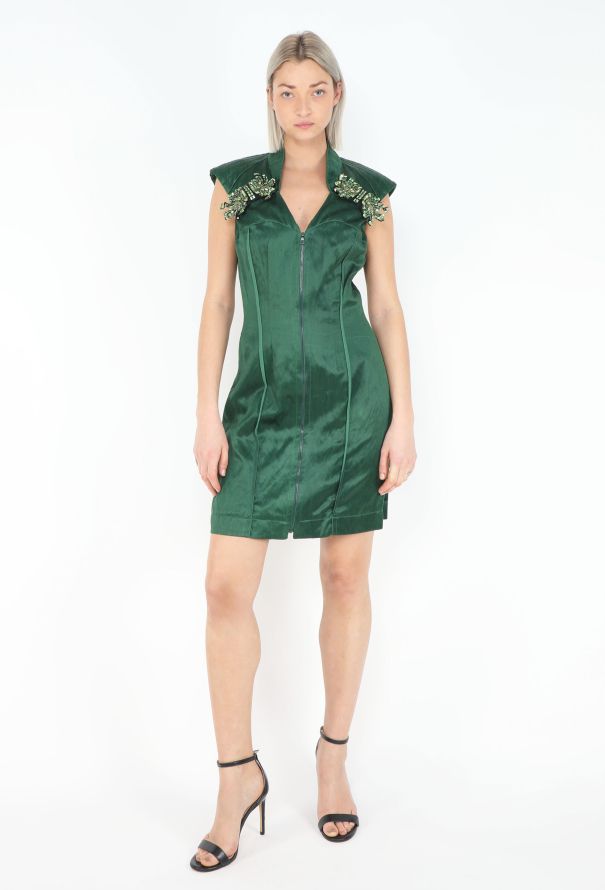 Prada Resort 2009 Embellished Charmeuse Dress - 4