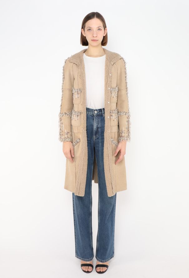 Chanel COLLECTOR F/W 2005 Embellished Shearling Coat - 5