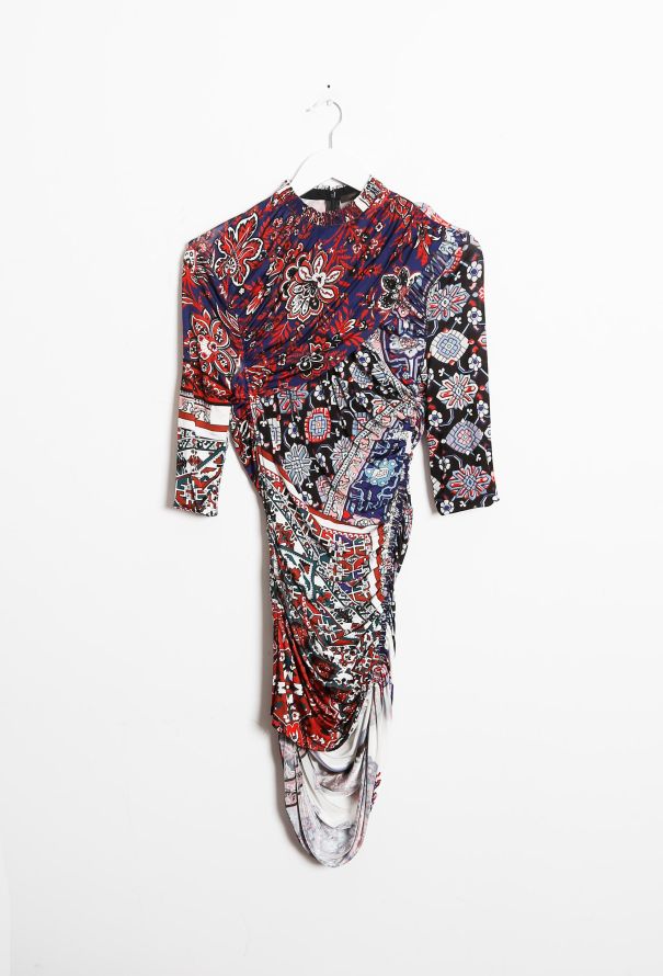 Louis Vuitton Ruched Printed Dress - 5