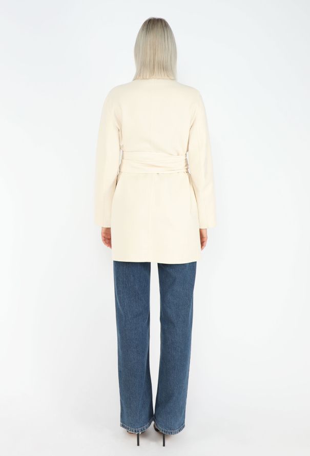 Hermès Double-Face Cashmere Belted Jacket - 6