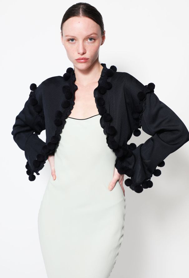 Givenchy Spring 1997 Galliano Pom Pom Bolero - 1