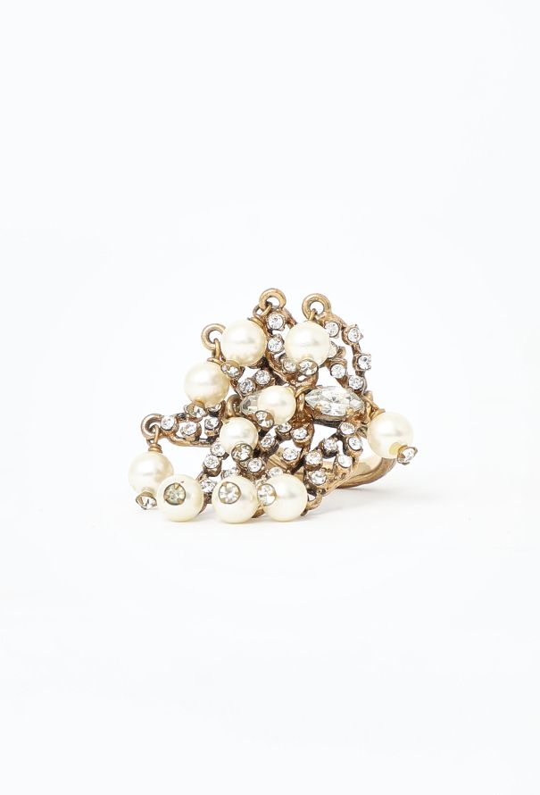 Balenciaga Edition F/W 2008 Pearl Leaf Ring - 1