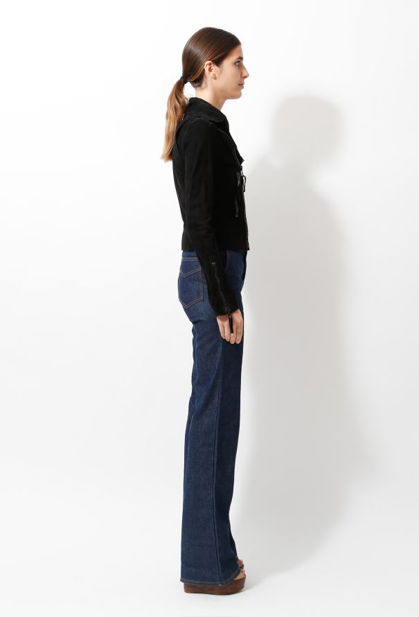 Balenciaga 2007 Suede Biker Jacket - 4
