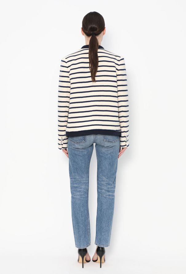 Balmain 2021 Marinière Collegiate Jacket - 4