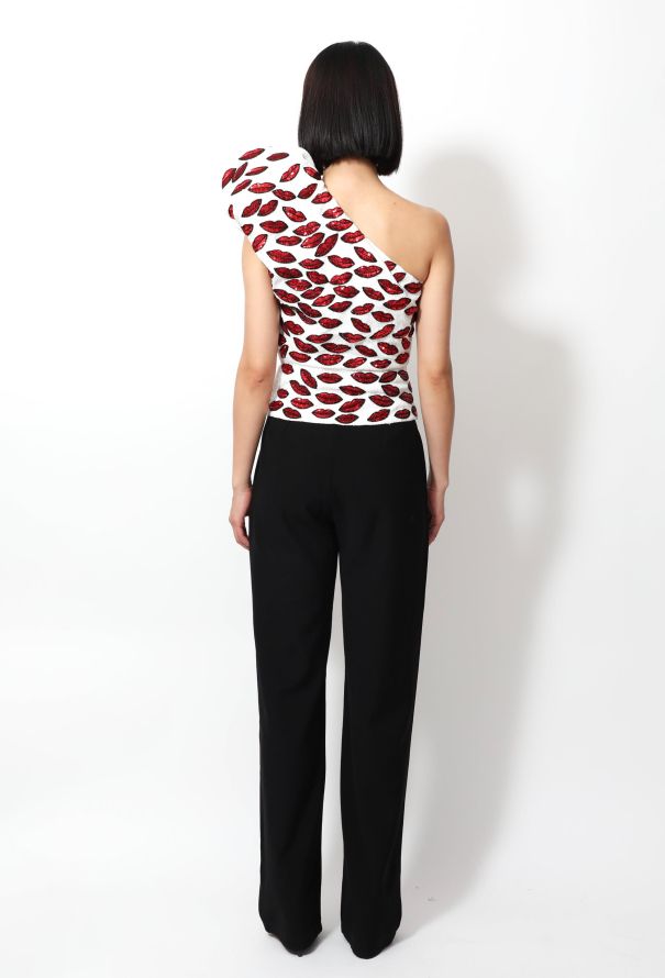 Saint Laurent Iconic S/S 2014 Sequin Lip Top - 7
