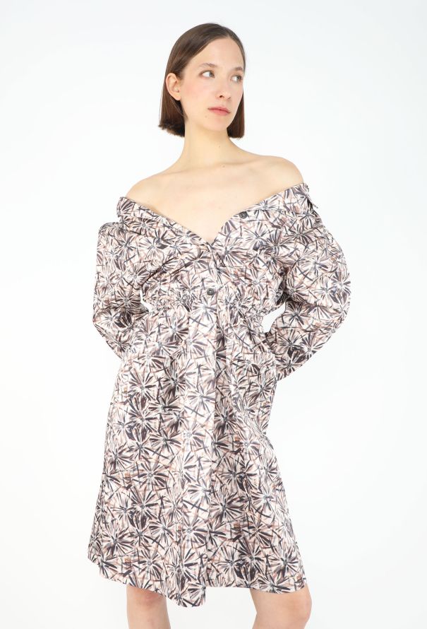 Miu Miu F/W 2025 Off-Shoulder Cotton Dress - 4