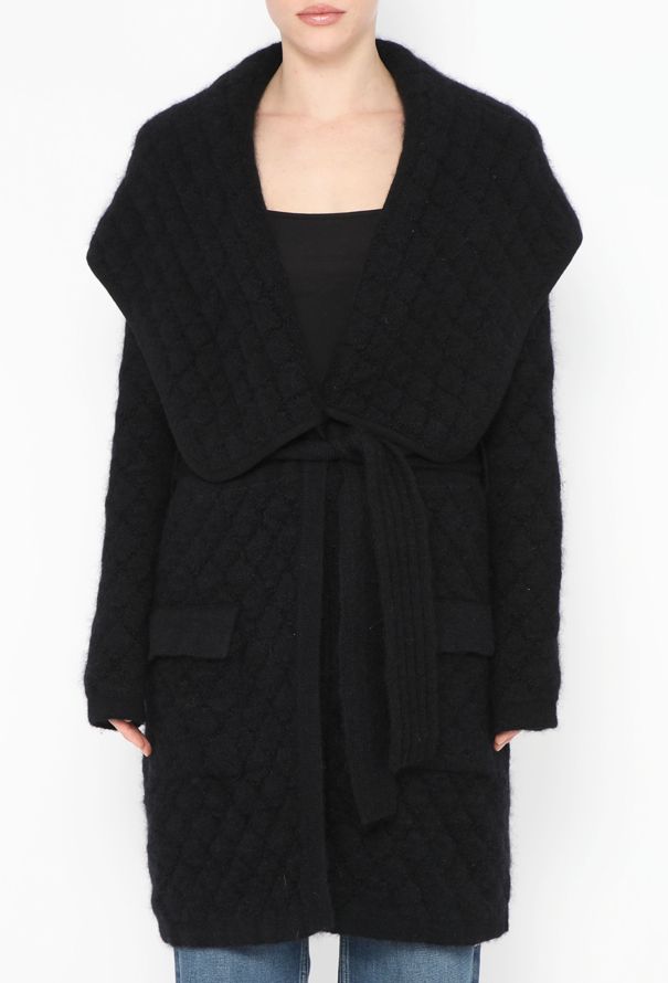 Balmain 2019 Quilted Mohair Cardigan - 1