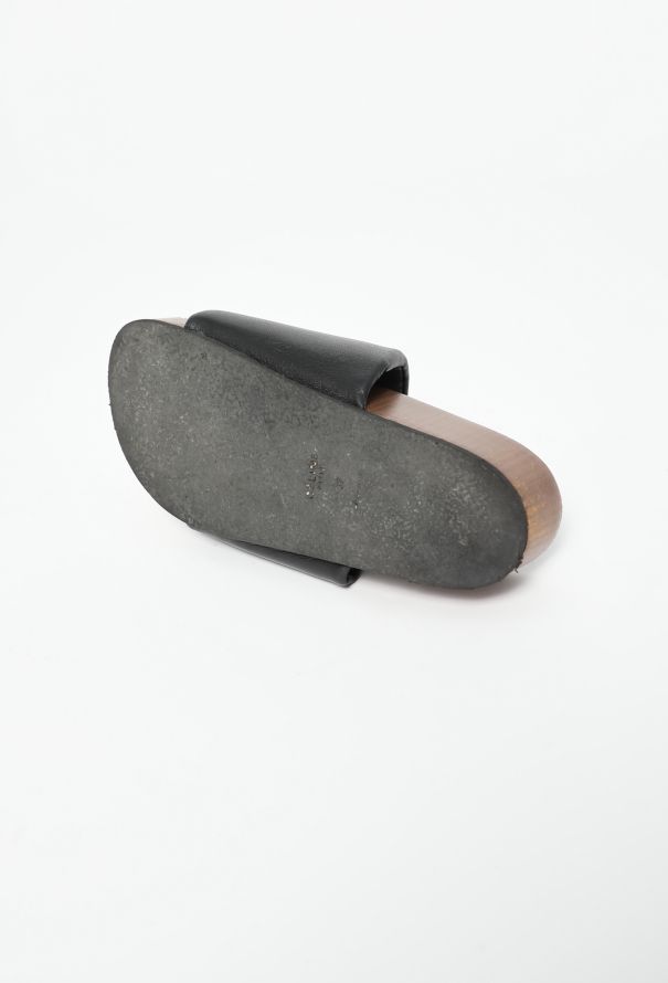 Céline 2014 Platform Wooden Slides - 6