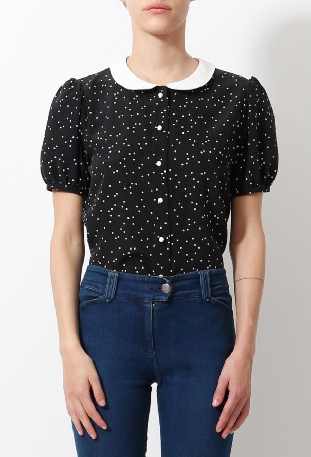Saint Laurent Polkadot Blouse - 5