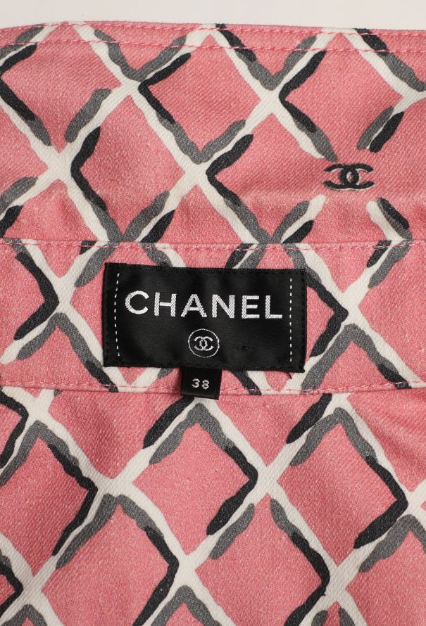Chanel 2018 Graphic Denim 'CC' Dress - 5