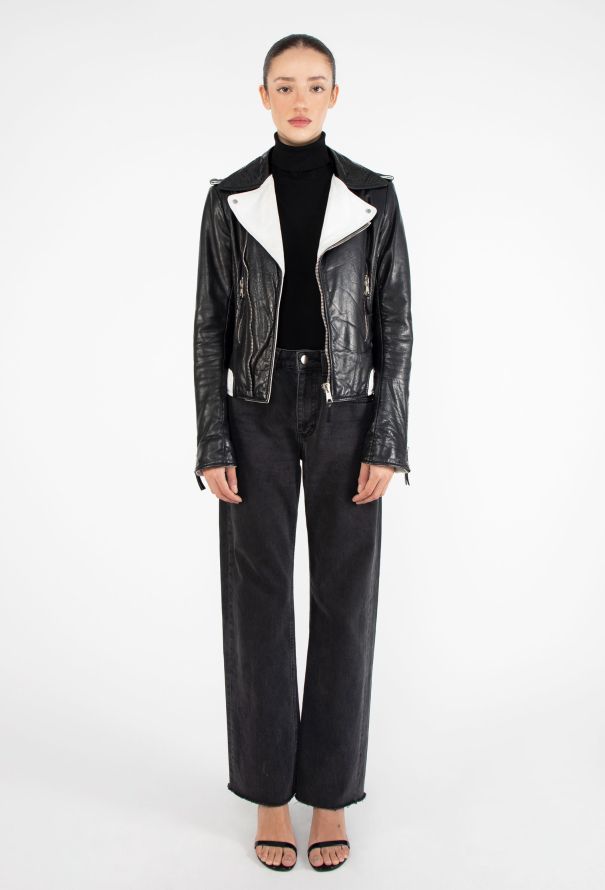 Balenciaga S/S 2007 Bicolor Biker Jacket - 5