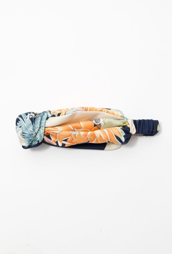 ReSee Atelier Handmade '90s Sea Print Turban - 4