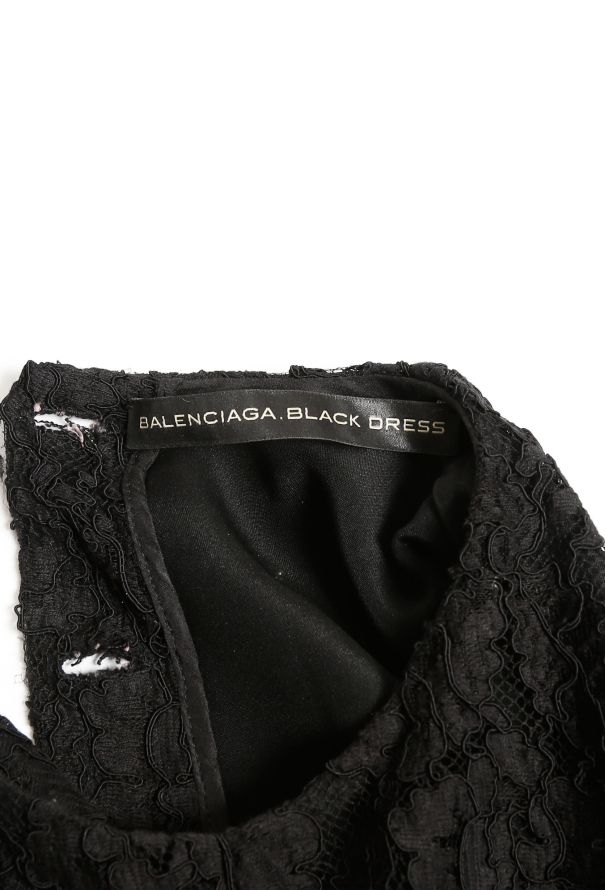 Balenciaga 2008 Lace Flared Dress - 5
