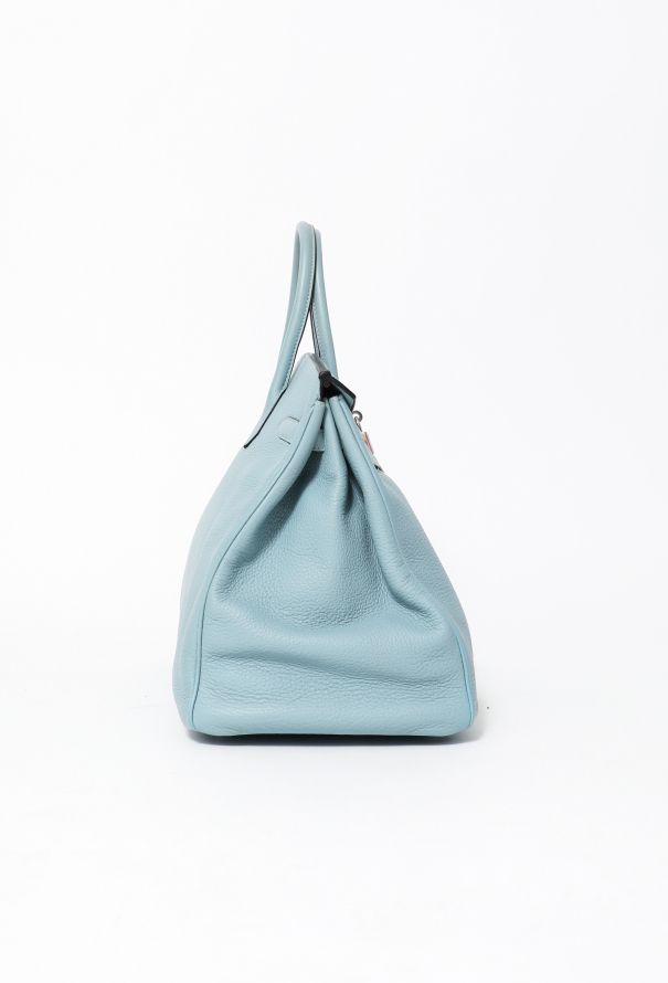 Hermès Bleu Ciel Clemence Birkin 40 - 5