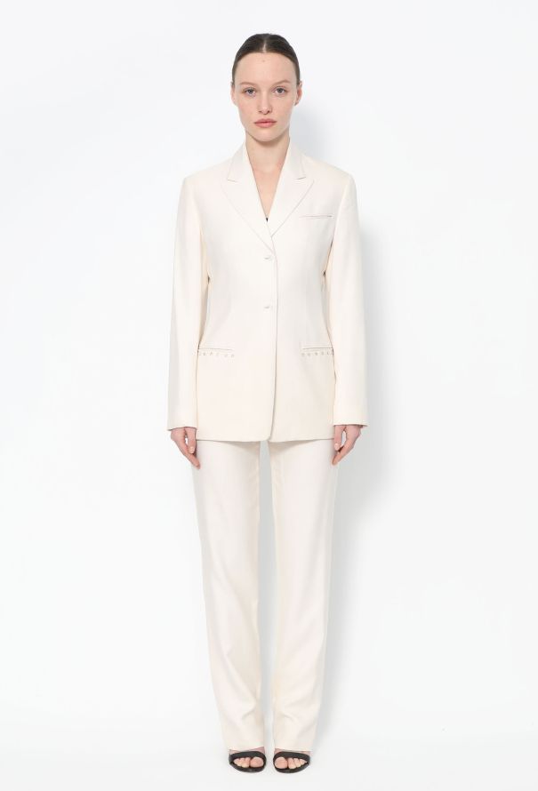 Gianni Versace '80s Embellished Silk Suit - 3