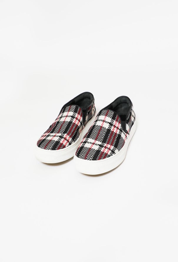 Céline Checkered Canvas Sneakers - 2