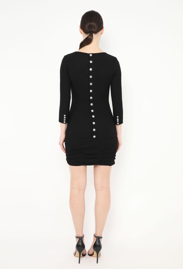 Azzaro Ruched Strass Bodycon Dress - 4