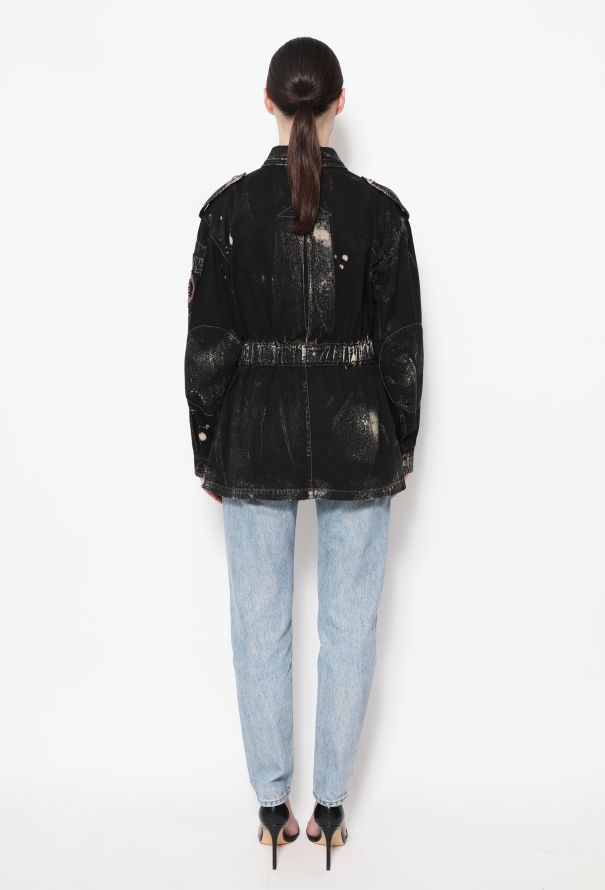 Miu Miu Washed Épaulette Denim Jacket - 4