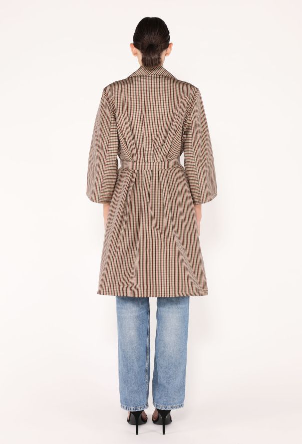 S/S 2001 Yeohlee Gingham Raincoat - 7