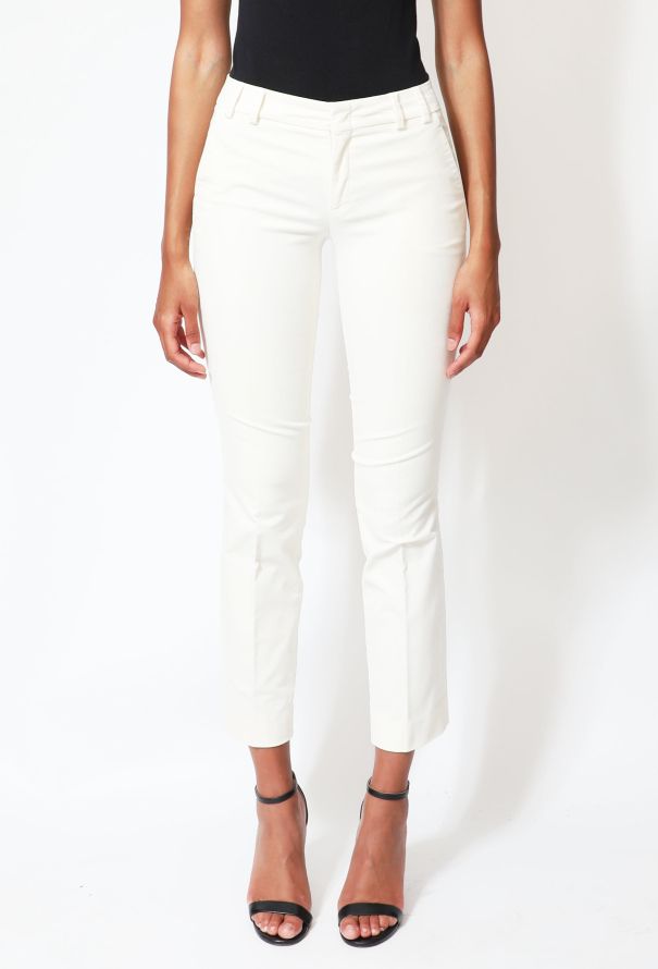Gucci S/S 2006 White Velvet Trousers - 3