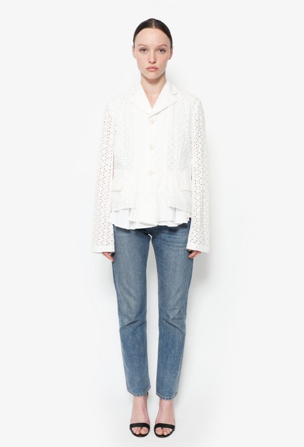 Comme des Garçons Floral Cut-Out Peplum  Jacket - 3